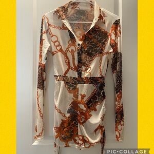 New With Out Tag Sheer Top Size S